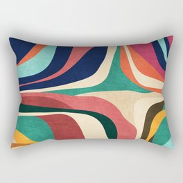 Impossible contour map Rectangular Pillow | Pattern, Curated, Other, Expressionism, Stripes, Popart, Illustration, Whimsical, Retro, Vintage 