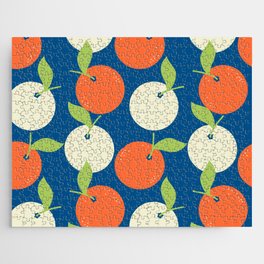 Fruit Pattern - Eggshell and Smashed Pumpkin Jigsaw Puzzle
