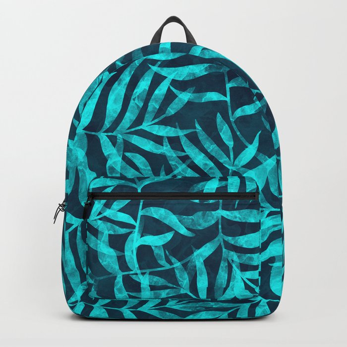 Watercolor Tropical Palm Leaves IX Backpack