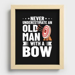 Archery Bows Arrows Deer Hunting Archer Recessed Framed Print