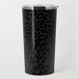 Goth Black Leopard Animal Print Travel Mug