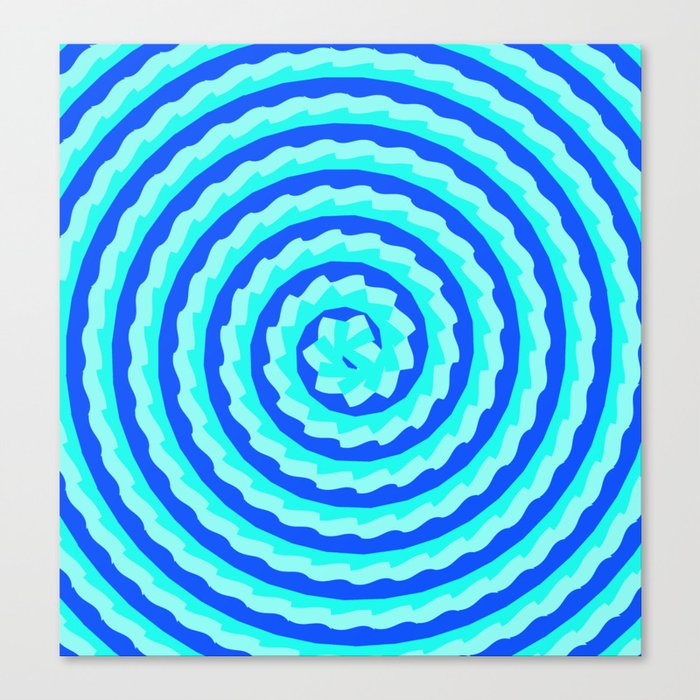 Ocean Spiral Canvas Print