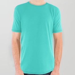 Fresh Teal All Over Graphic Tee