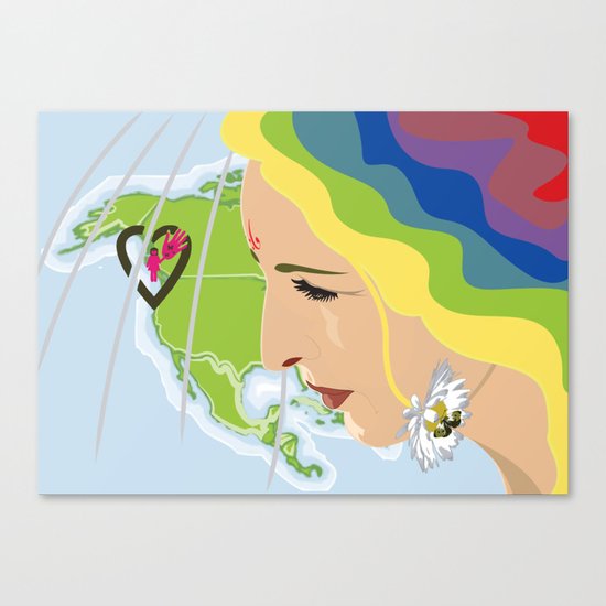 your mama loves you, no matter where you are Canvas Print