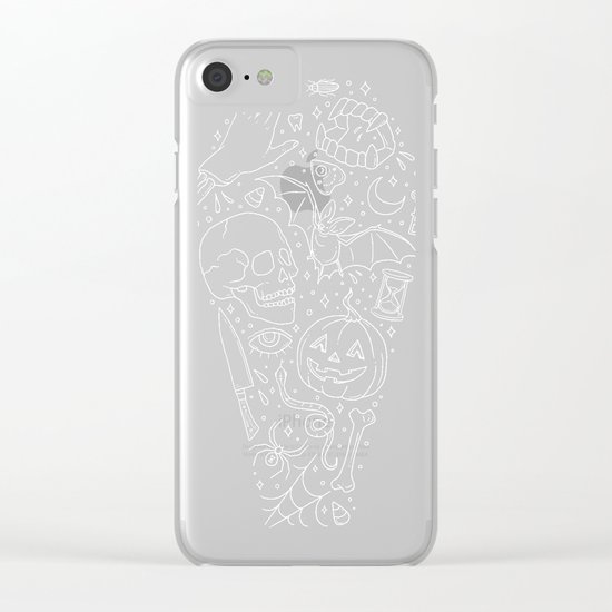 Halloween Horrors Clear iPhone Case