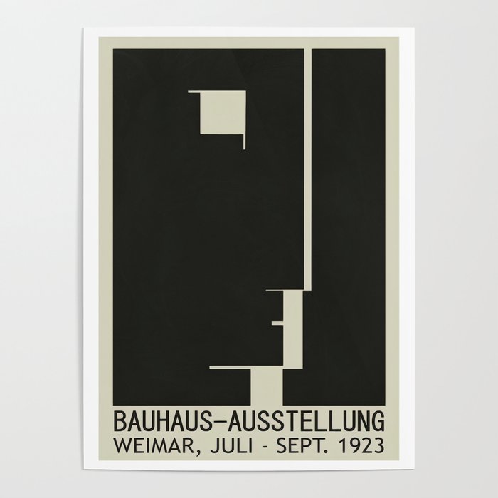 Bauhaus Logo Vintage Poster Poster