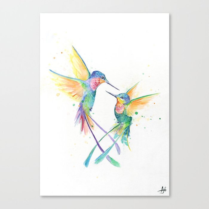Hopeful Hummingbirds Canvas Print