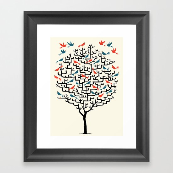 Out On a Lark Framed Art Print
