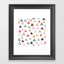 Lovely Triangles  Framed Art Print