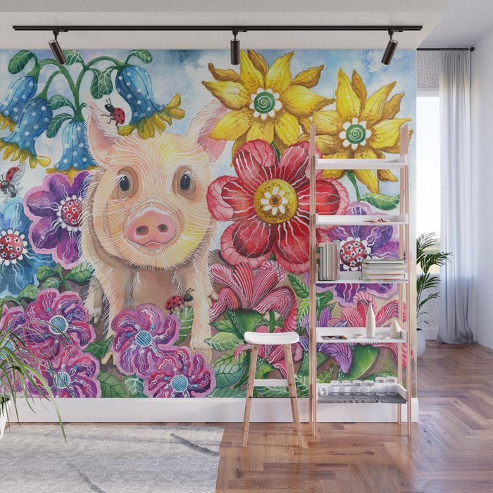 Penelope Pig Wall Mural