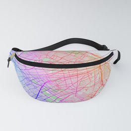 Buenos Aires City Map of Argentina - Colorful Fanny Pack