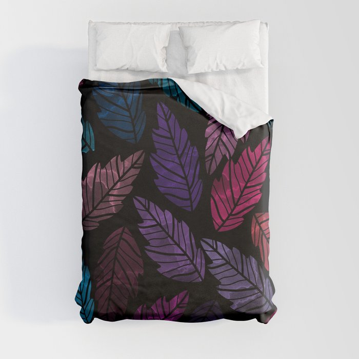 Colorful leaves Duvet Cover