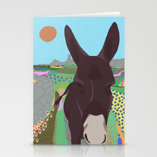 Wildflower Donkey Stationery Cards