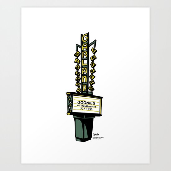 The Garland Theater, Spokane, WA Art Print