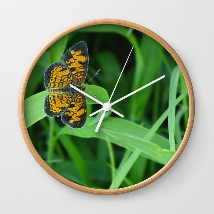 Wings in the Jungle Wall Clock