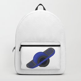 Blue One Wheel Backpack