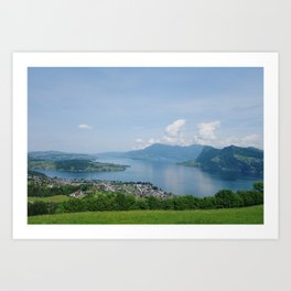 Views of Lake Lucerne from Hergiswil Art Print