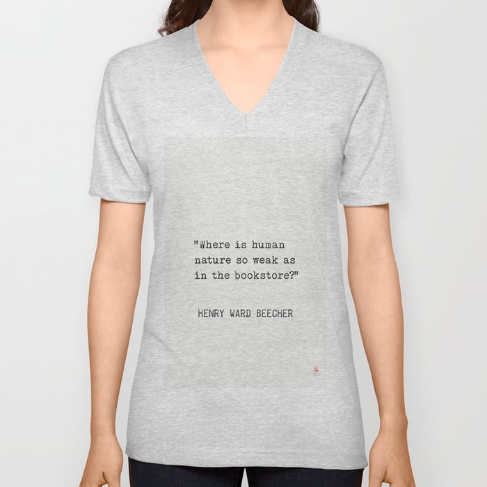 Henry Ward Beecher quotation V Neck T Shirt