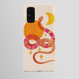 Abstraction_SUN_MOON_SNAKE_Minimalism_001 Android Case
