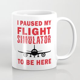I paused my flight simulator Mug