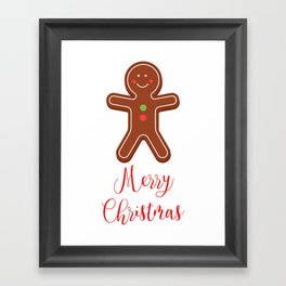 Gingerbread man Framed Art Print