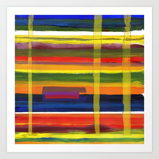 Landscape with Three Trees Art Print