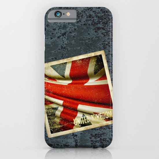 Sticker with UK flag iPhone & iPod Case