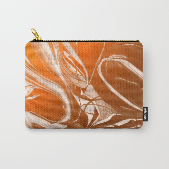 Copper Swirl - Copper, Bronze, gold and white metallic effect swirl pattern Carry-All Pouch