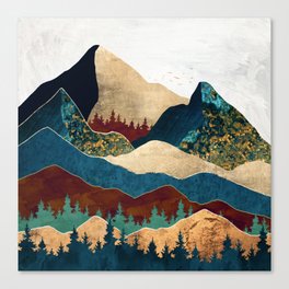 Malachite Mountains Canvas Print