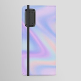 Abstract Gradient Pattern Purple Teal Android Wallet Case
