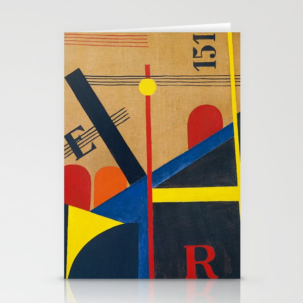 The Big Railroad Picture by Laszlo Moholy-Nagy Stationery Cards