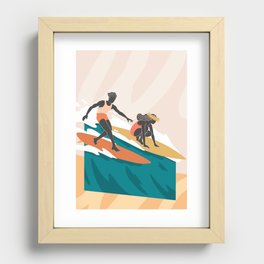 Just the two of us Recessed Framed Print