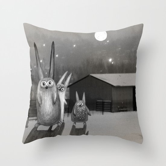 Night Scene Throw Pillow