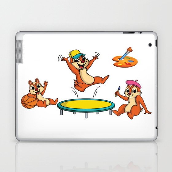 Happy Squirrels  Laptop & iPad Skin