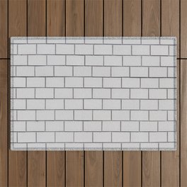 white brick wall background - photo / wallpaper Outdoor Rug