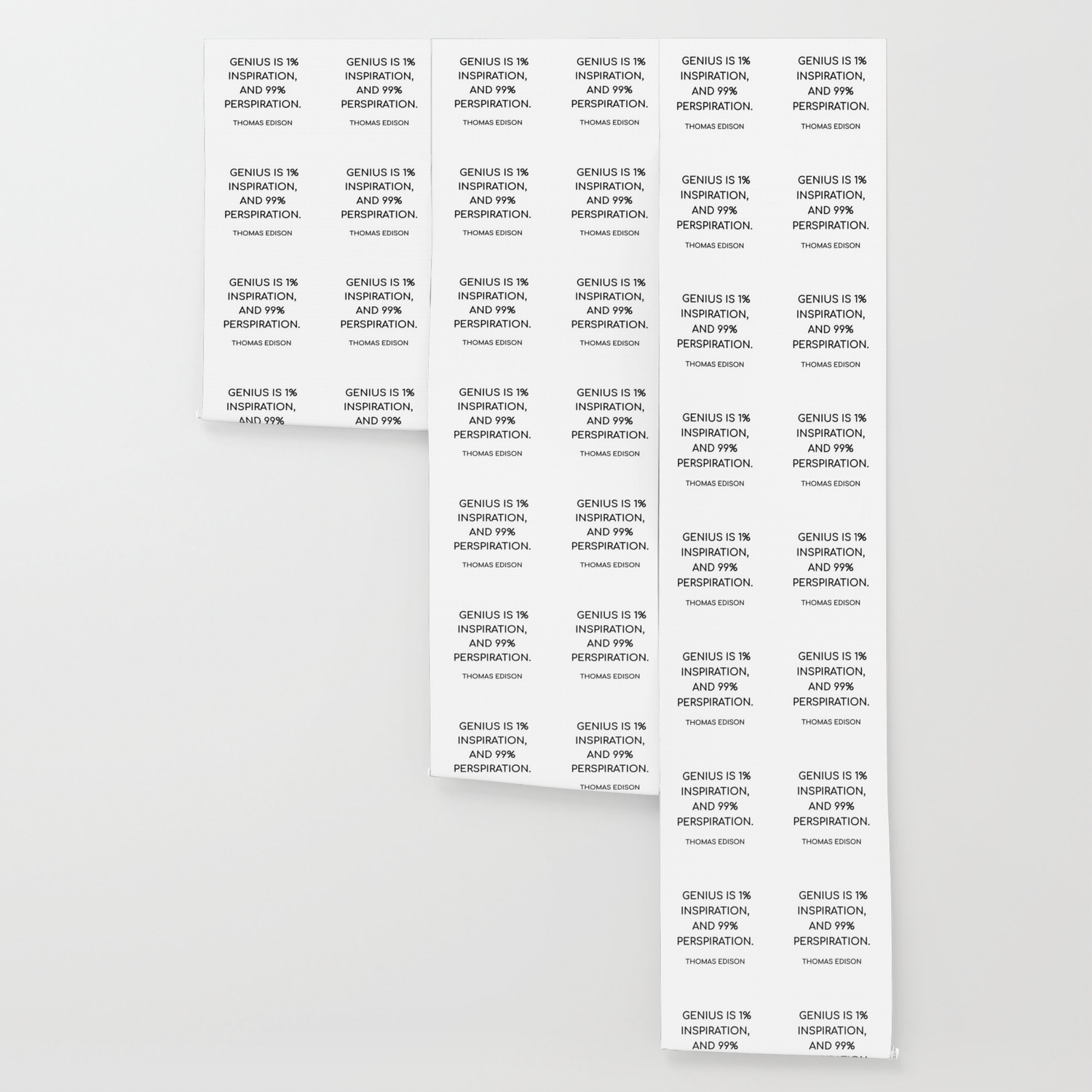 Thomas Edison Quote Genius Is 1 Percent Inspiration And 99 Percent Perspiration Wallpaper By Myrainbowlove Society6