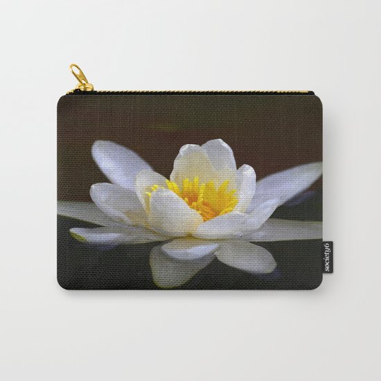 White Water Lily Carry-All Pouch