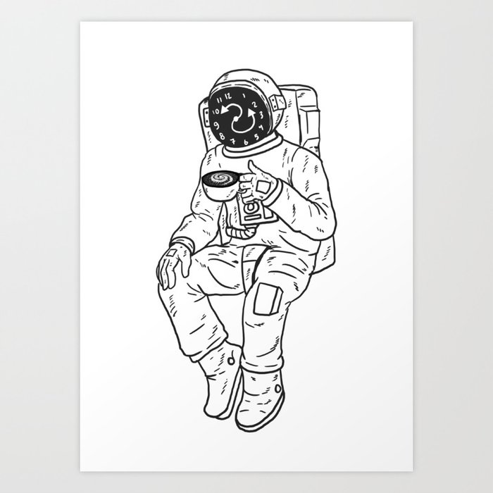 Cool Spaceman City Nasa | Art Board Print