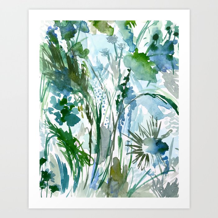 marelle: watercolor floral Art Print