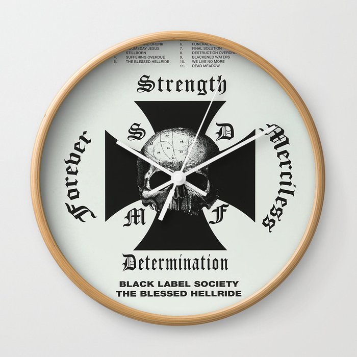 BLACK LABEL SOCIETY IYENG 7 Wall Clock by aphillips8 | Society6