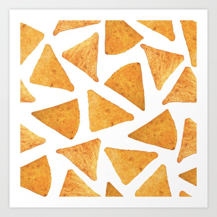 Orange Chips Art Print