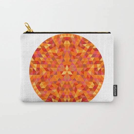 Triangle Sun Mandala Carry-All Pouch