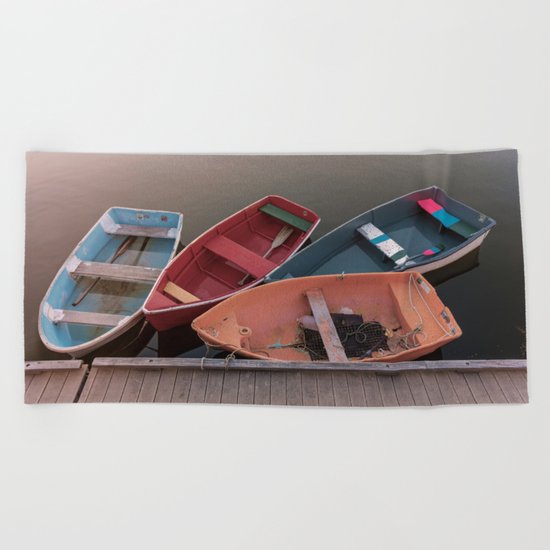 Four Skiffs Beach Towel