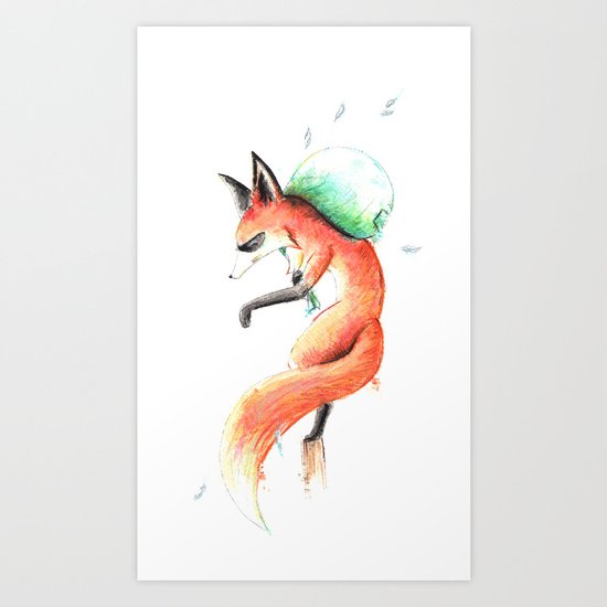 Vol' de Renard Art Print