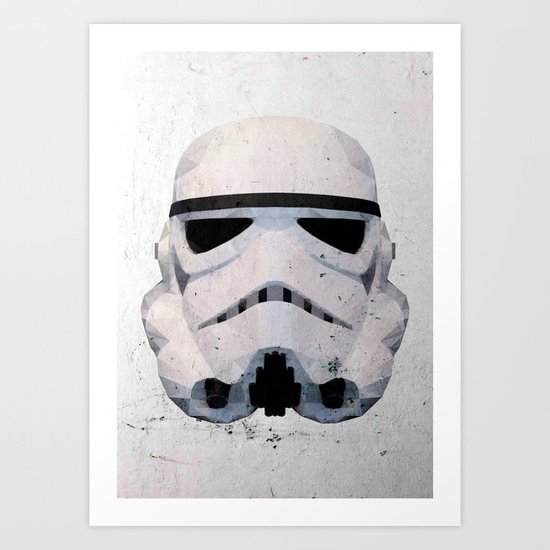 Stormtrooper Low Poly Art Print