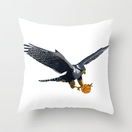 Falcon Basketball Throw Pillow