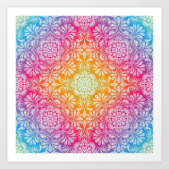 Spring Mandala Art Print