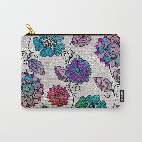 Flower Flow #2 Carry-All Pouch