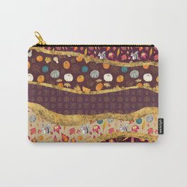 AUTUMN JEWELS Carry-All Pouch | Foliage, Thanksgiving, Graphicdesign, Abstract, Patchwork, Orange, Concept, Nature, Halloween, Layers 