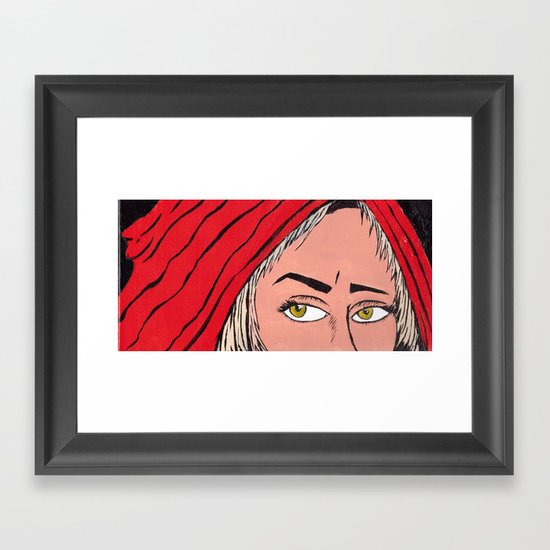 Red Secret Framed Art Print